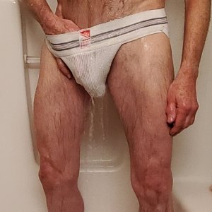 Cocky Cdn - Jockstrap in the Shower - Pic 3