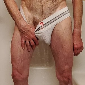 Cocky Cdn - Jockstrap in the Shower - Pic 4