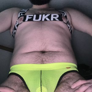 Yellow sporty jocks