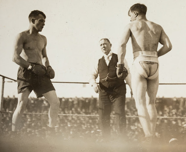 6. Papke, Billy 5, in jockstrap, vs. Stanley Ketchel, in trunks, 1908.jpg