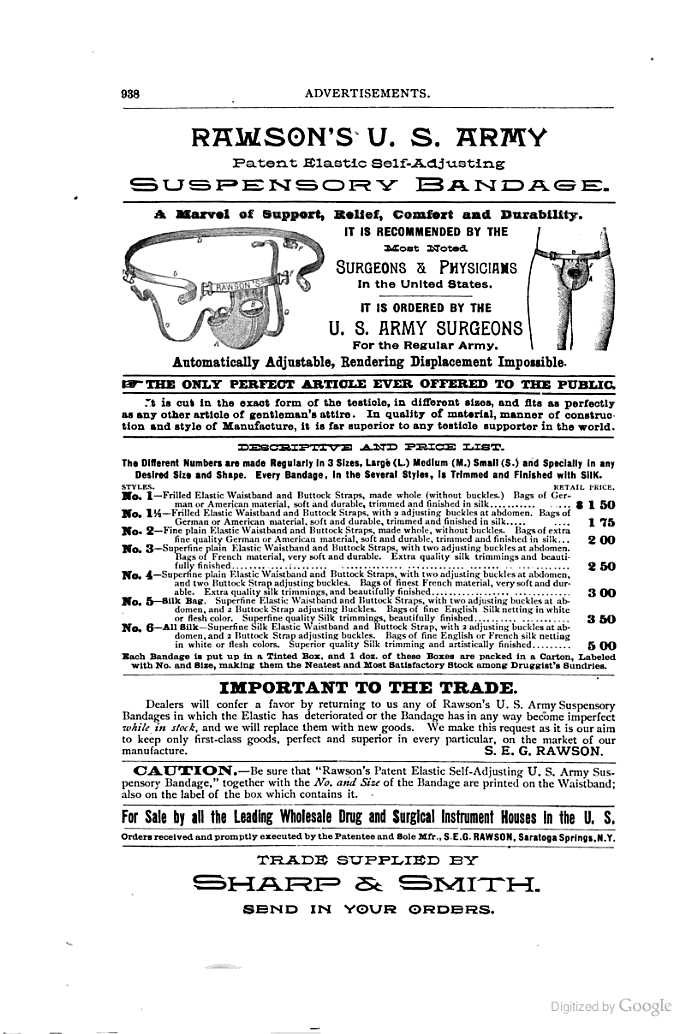 1889 Sharp & Smith catalogue