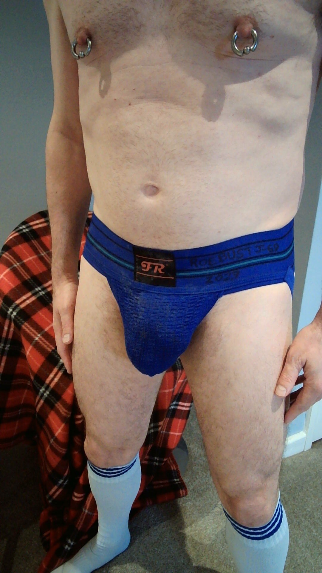 Close up of crusty and swapped F&R jockstrap #1