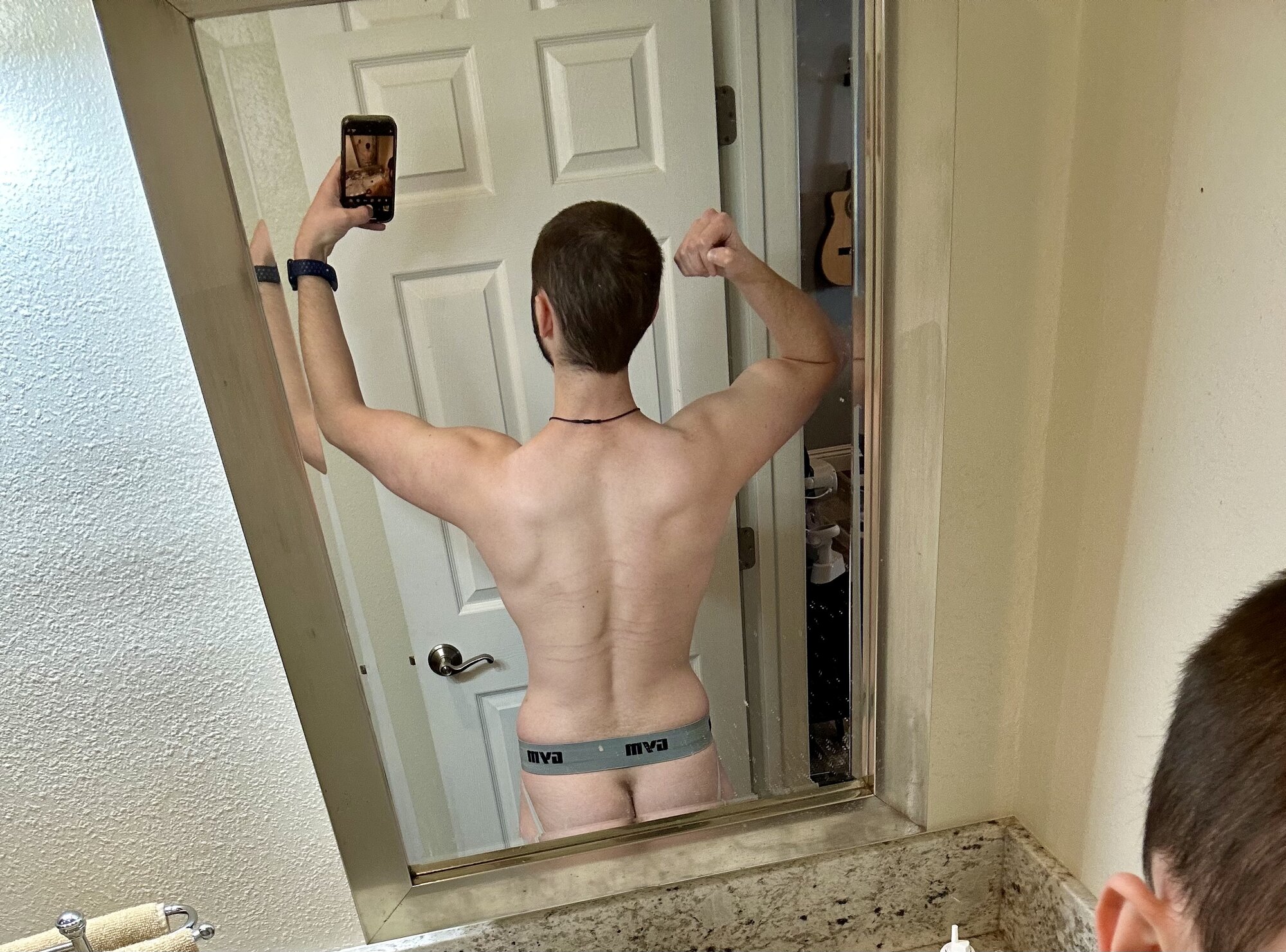 Gym jock from the back
