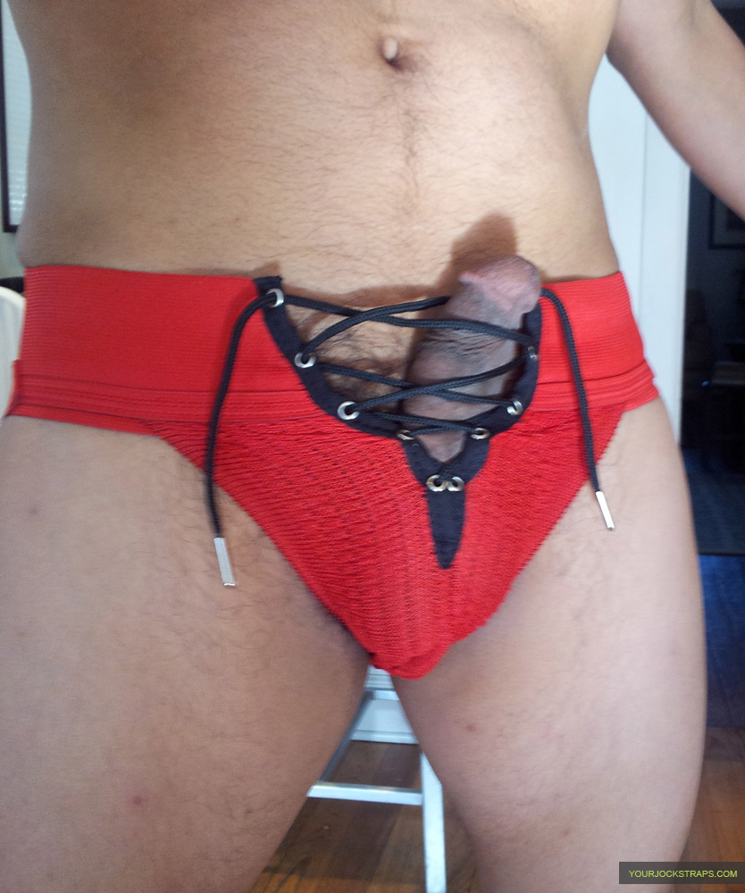 Red Activeman Lace-up Jock