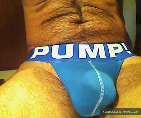 Blue PUMP! Jockstrap